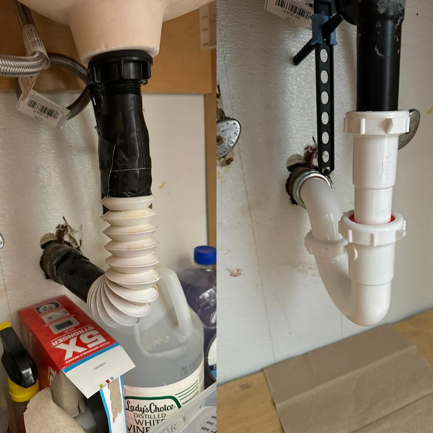 Completed sewer and gas line repair