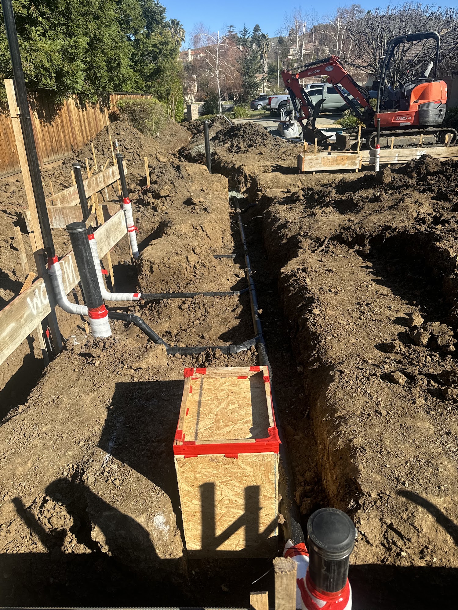 Underground drain and sewer lines installed by Prime Time Plumbing